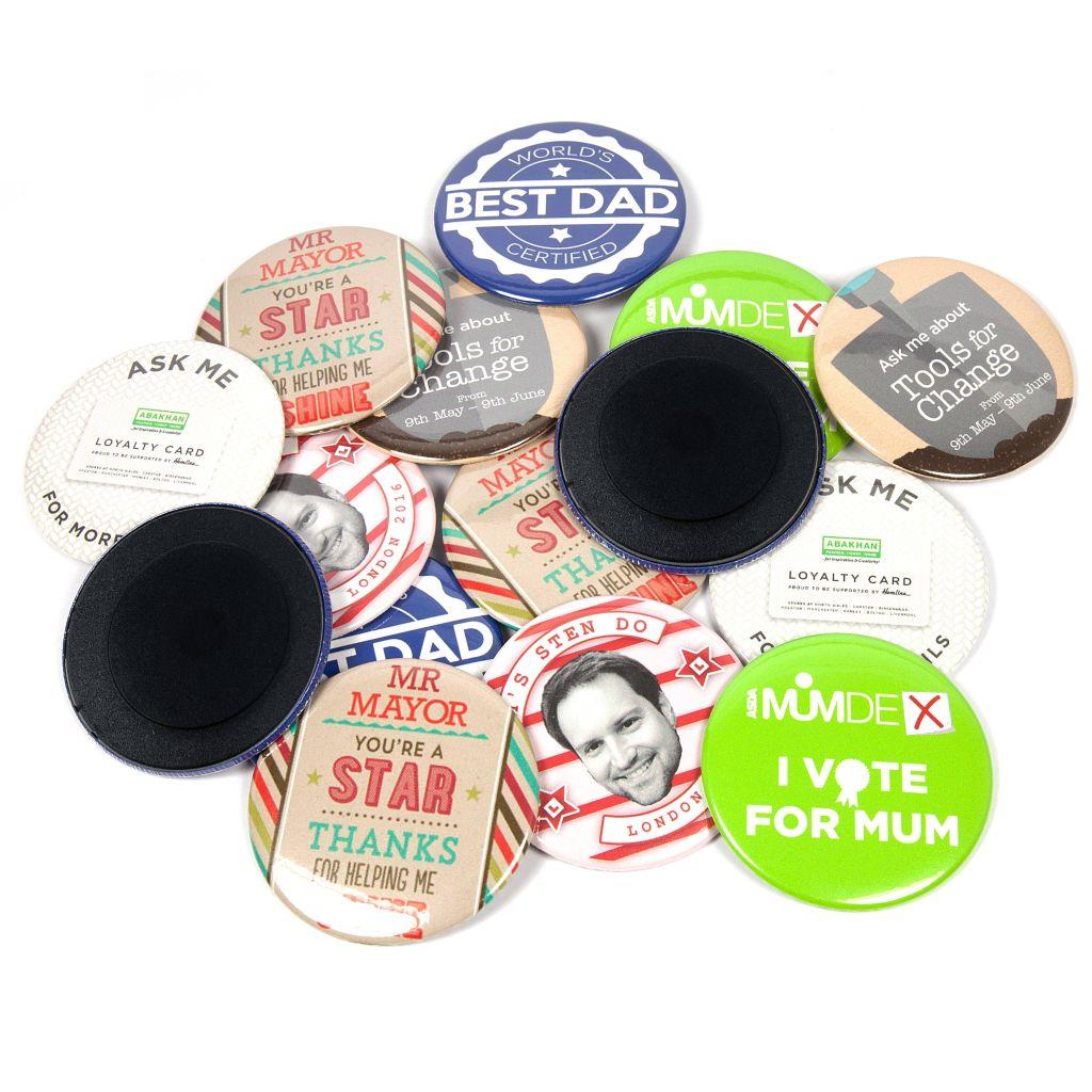 G Series 75mm Magnetic Badge Components - Pack of 100